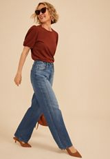 m jeans by maurices&trade; High Rise Side Seamed Wide Leg Jean, C3337, small