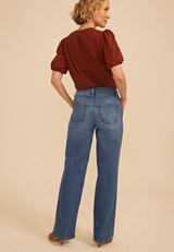 m jeans by maurices&trade; High Rise Side Seamed Wide Leg Jean, C3337, small