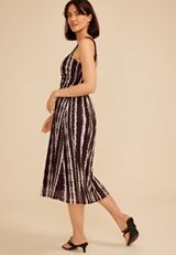 Bare Ruched Sweetheart Printed Mesh Midi Dress, C1756, small