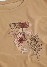 Painterly Floral Embroidered Classic Fit Graphic Tee, C9241, small