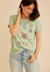 No Rain No Flowers Classic Fit Graphic Tee, C6446, small
