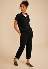 Cloud Scuba Knit High Rise Tulip Hem Pant, C106, small