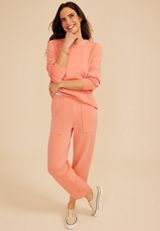 Cloud Scuba Knit High Rise Tulip Hem Pant, C9331, small