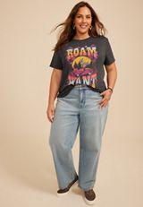 Plus Size Roam If You Want Oversized Fit Graphic Tee, C106, small