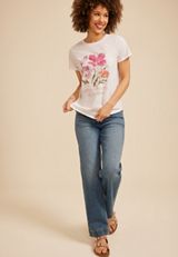 Spread Kindness Wildflower Metallic Classic Fit Graphic Tee, C9298, small