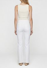 Silver Jeans Co.&reg; Avery Curvy High Rise White Trouser Jean, C223, small