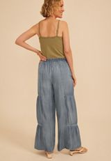 Tencel Palazzo High Rise Pant, C740, small