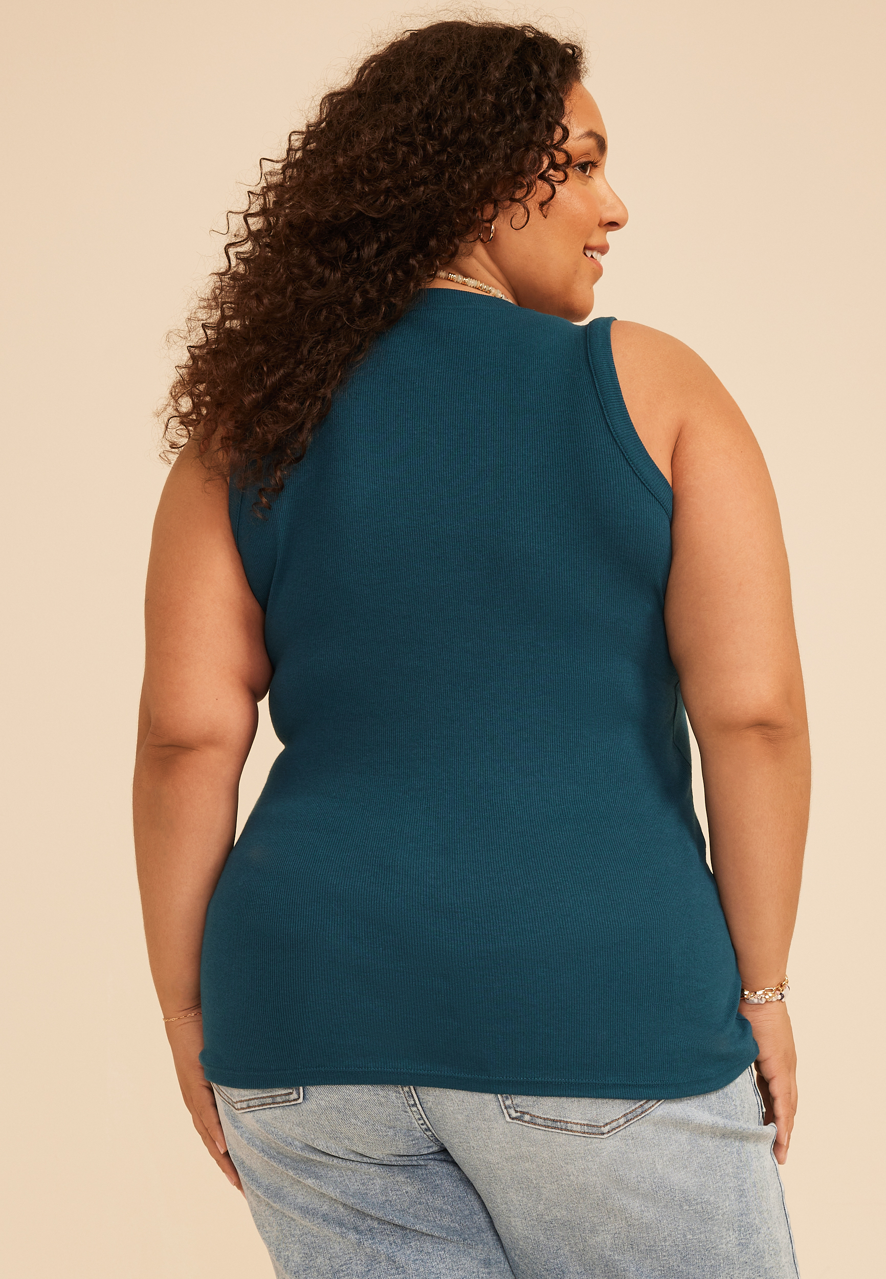 Plus Size 24/7 U Line Tank Top, C9266, large