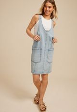 Bare Tank Denim Dress, C5734, small