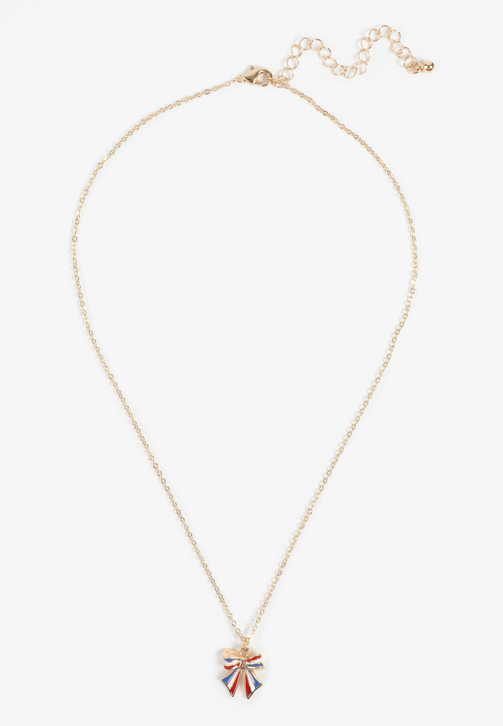 Americana Bow Necklace, C605, large