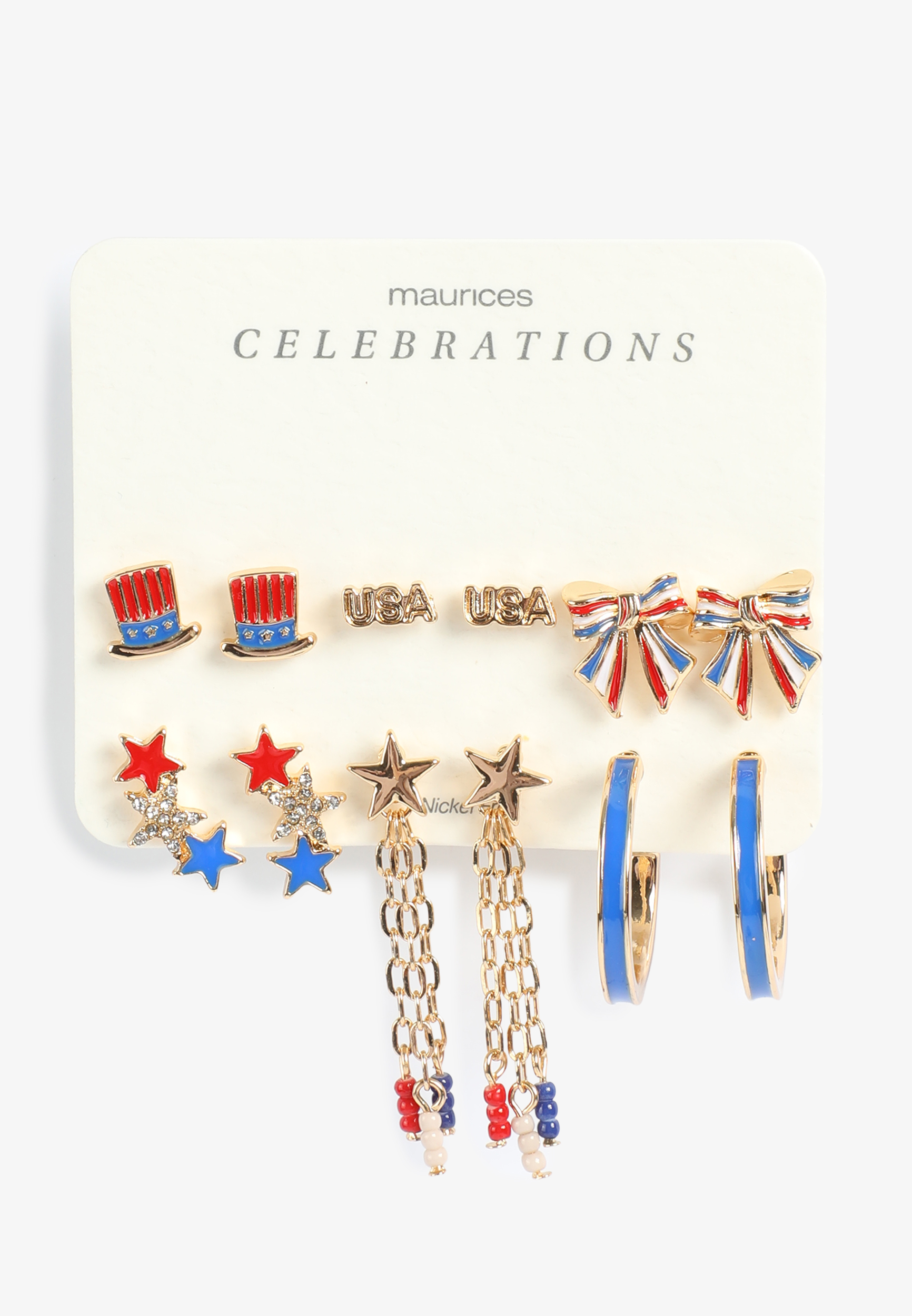Americana Novelty Earring Set