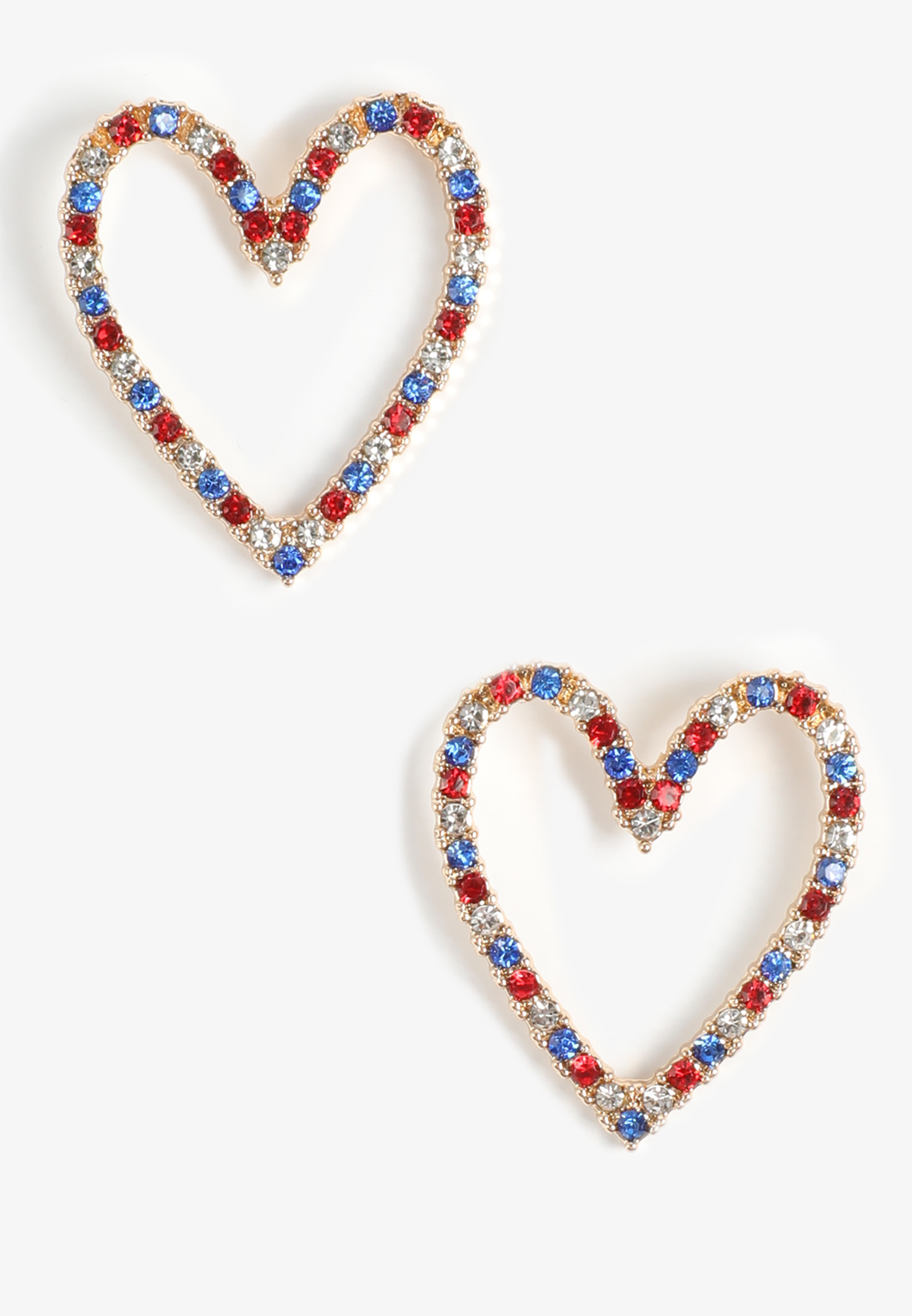 Americana Heart Drop Earrings