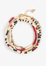 Americana Beaded Bracelet Set, MULTI, small