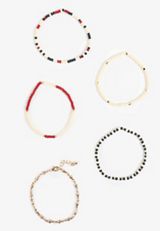 Americana Beaded Bracelet Set, MULTI, small