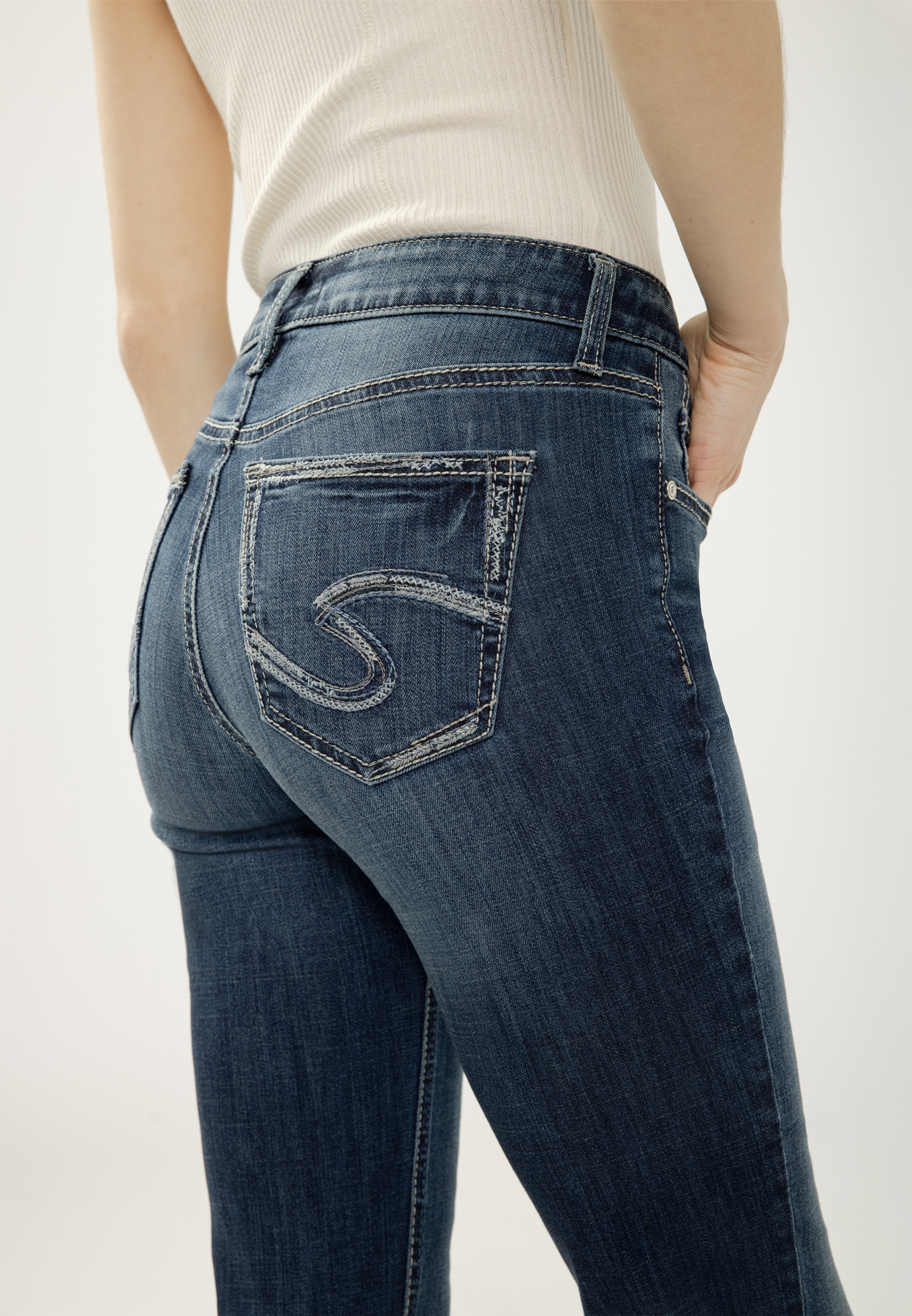Silver Jeans Co.®Suki Curvy Mid Rise Luxe Stretch Bootcut Jean, C258, large