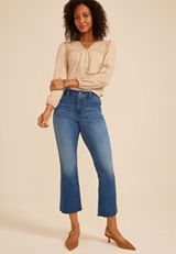 m jeans by maurices&trade; High Rise Patch Pocket Crop Kick Flare Jean, C3337, small