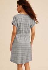 24/7 Striped Scoop Neck Mini Dress, C1942, small