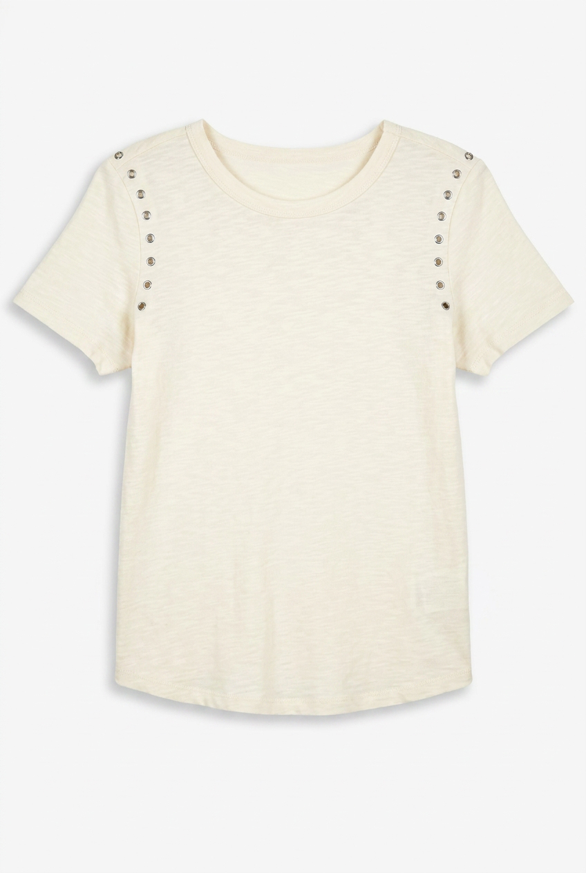 Studio Y Grommet Trim Tee