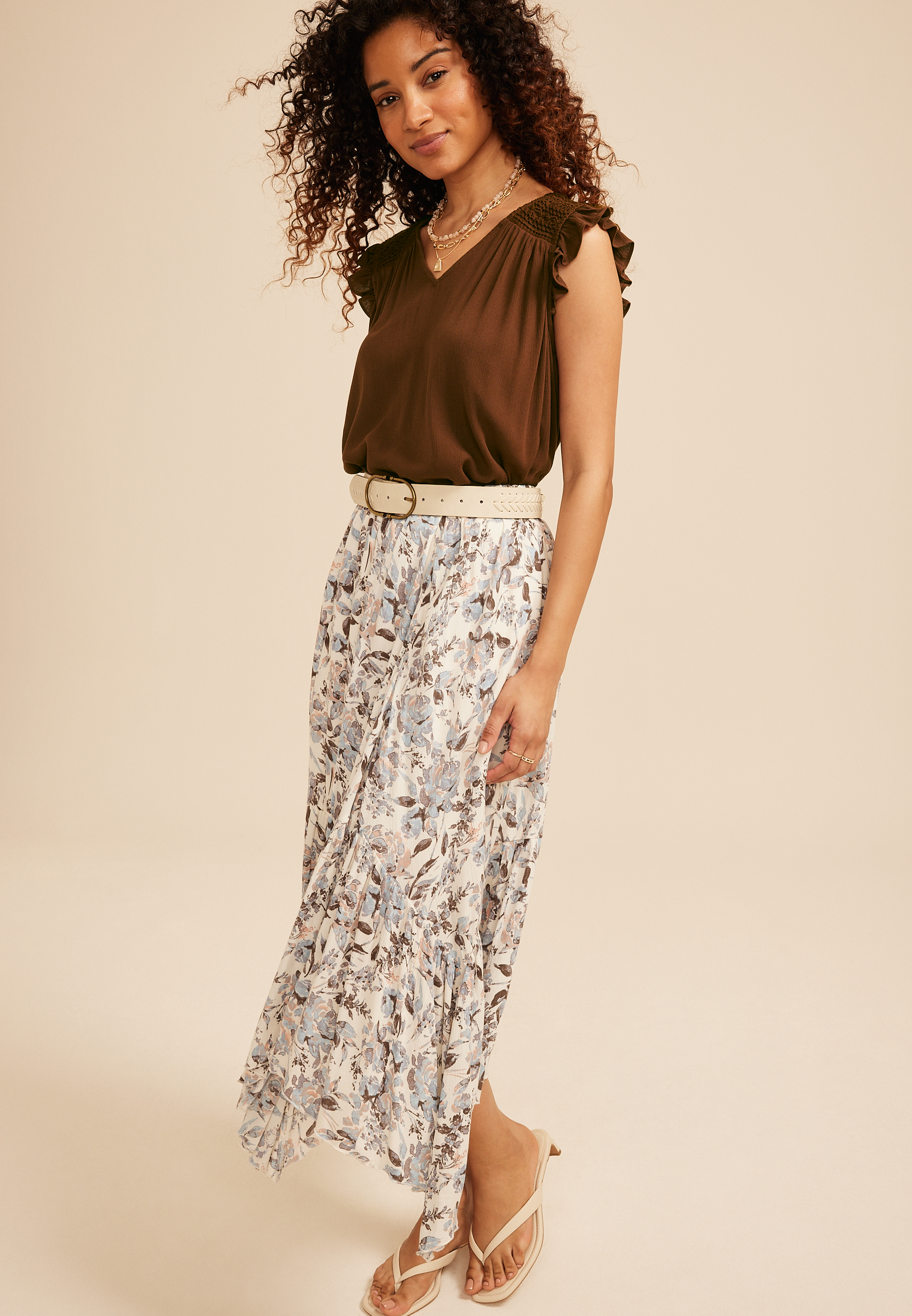 Crochet Shoulder Blouse, C6058, large