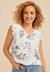 Crochet Shoulder Blouse, C9183, small