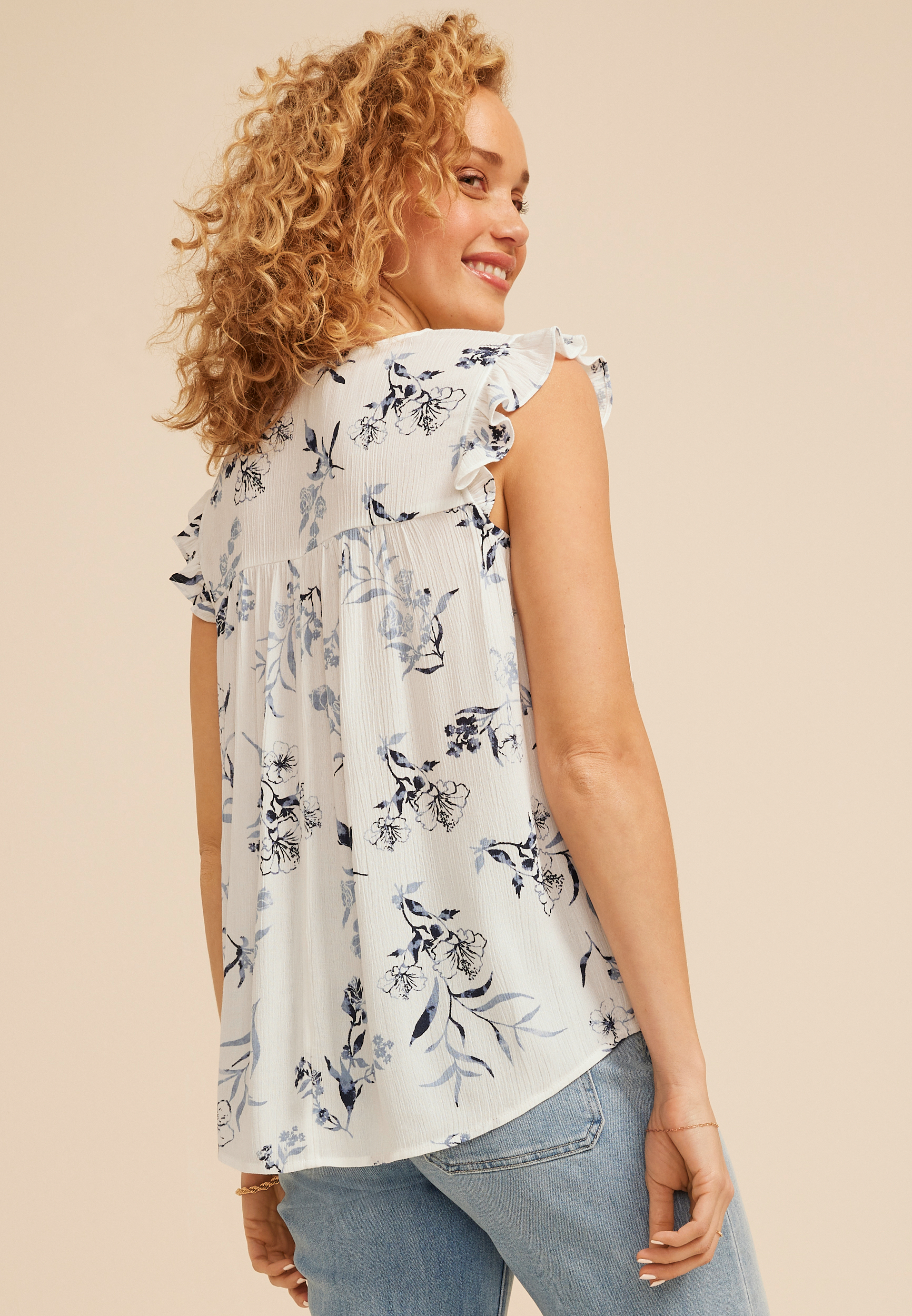 Crochet Shoulder Blouse, C9183, large