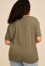 Plus Size Mountain Scene Relaxed Fit Graphic Tee, C4153, small