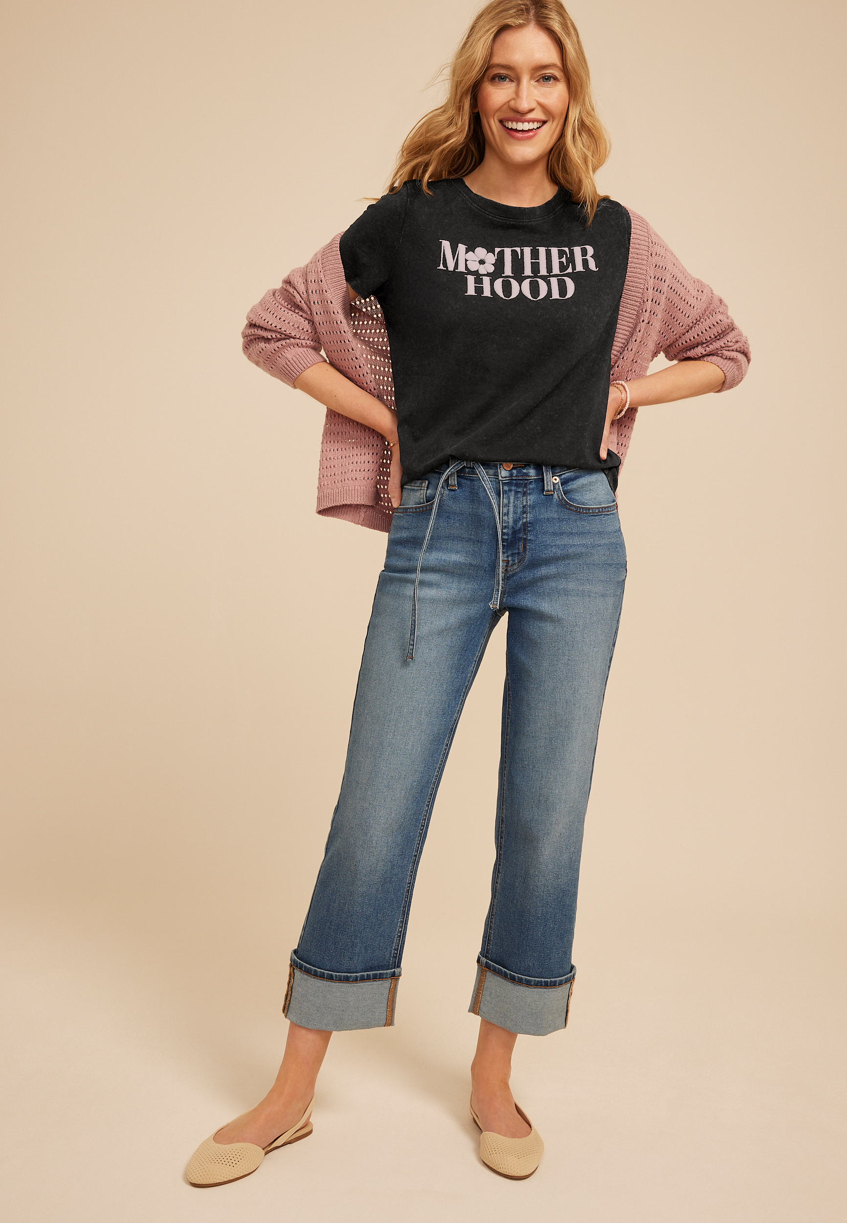 Motherhood Classic Fit Graphic Tee
