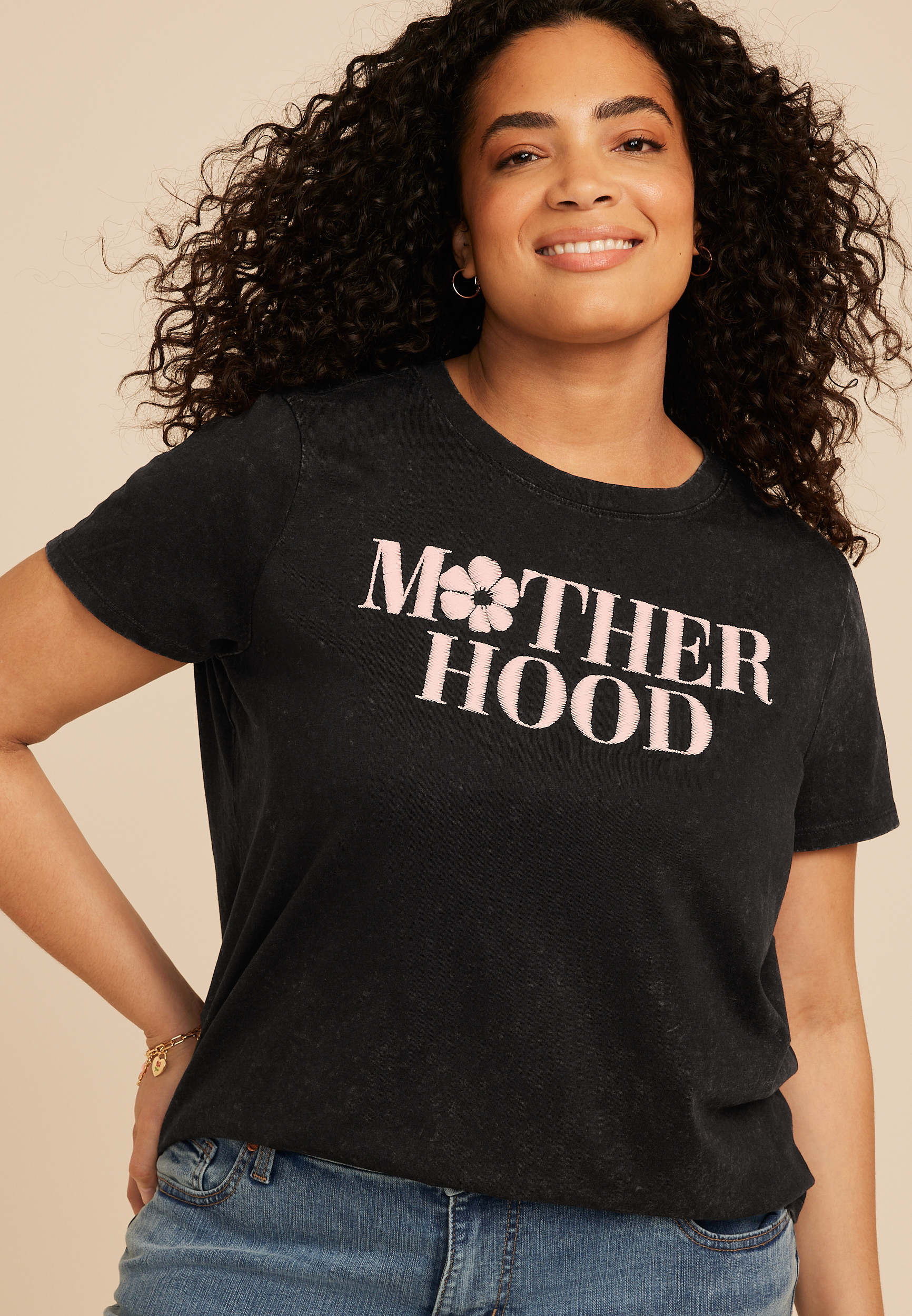 Plus Size Motherhood Classic Fit Graphic Tee