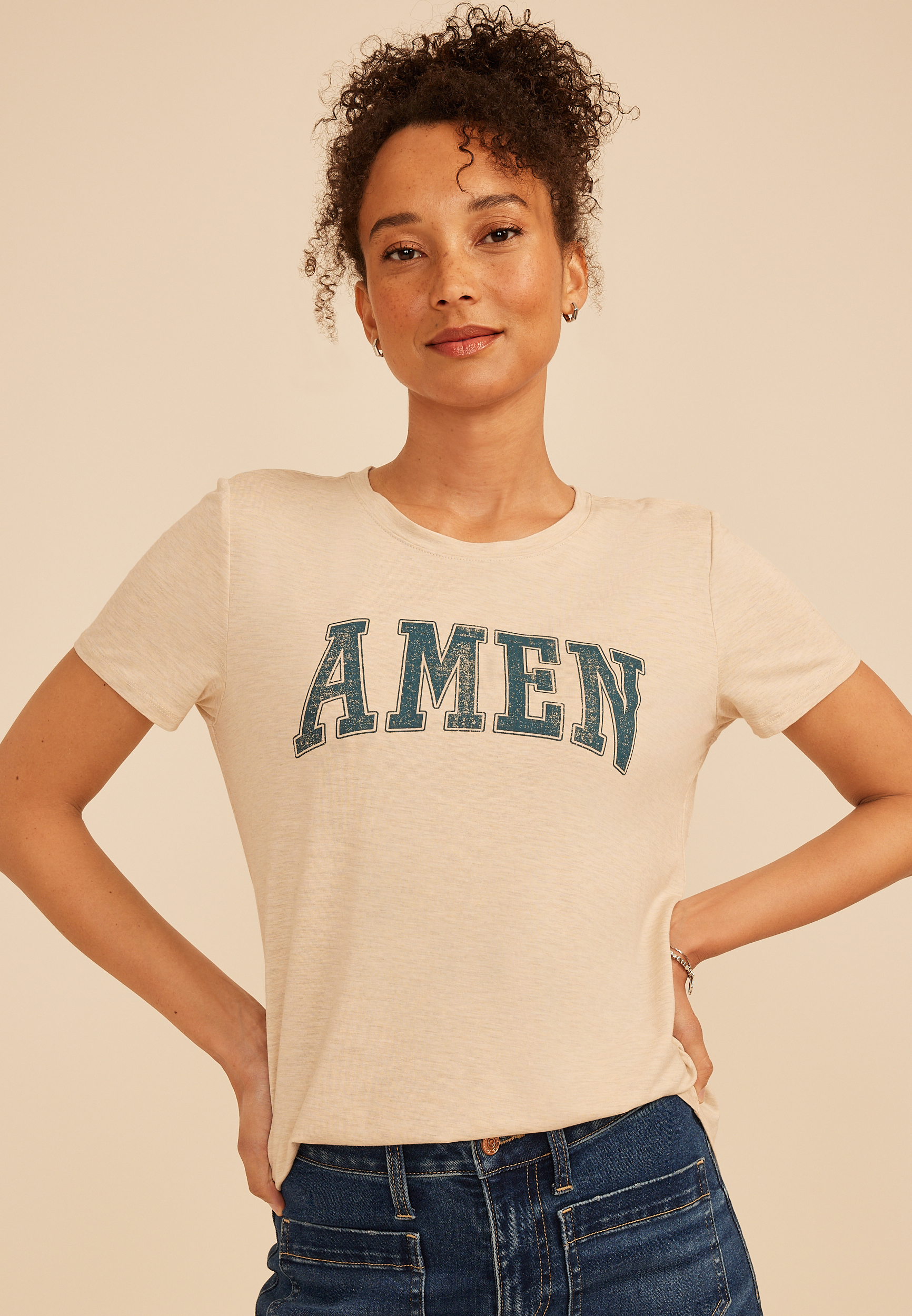 Amen Classic Fit Graphic Tee, C3363, large