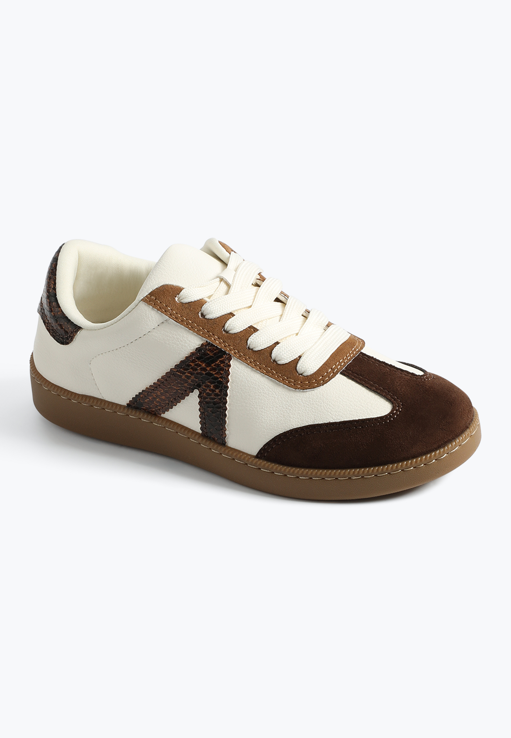 SuperCush Snake Print Retro Lace Up Sneaker