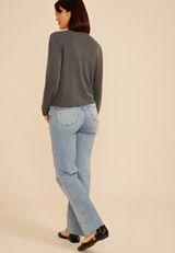 Ribbed V Neck Button Front Cardigan, C2820, small