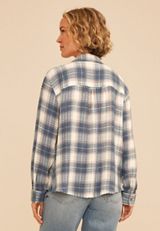 Pucker Plaid Button Down Shirt, C4131, small