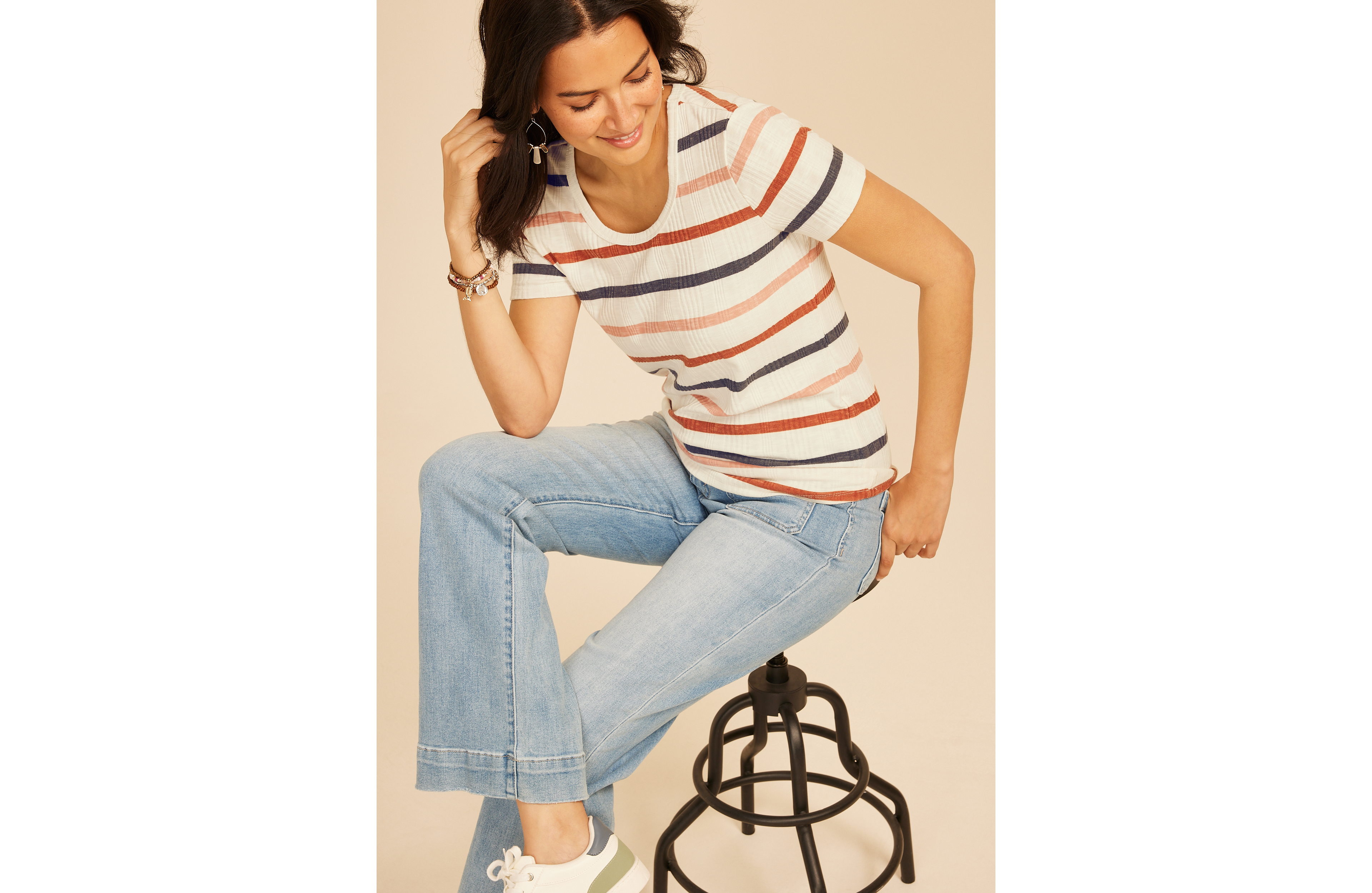 24/7 Taylor Striped Tee