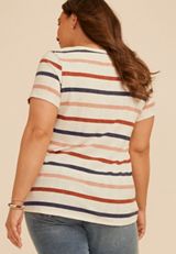 Plus Size 24/7 Taylor Striped Tee, C1524, small