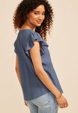 Embroidered Peasant Blouse, C4199, small