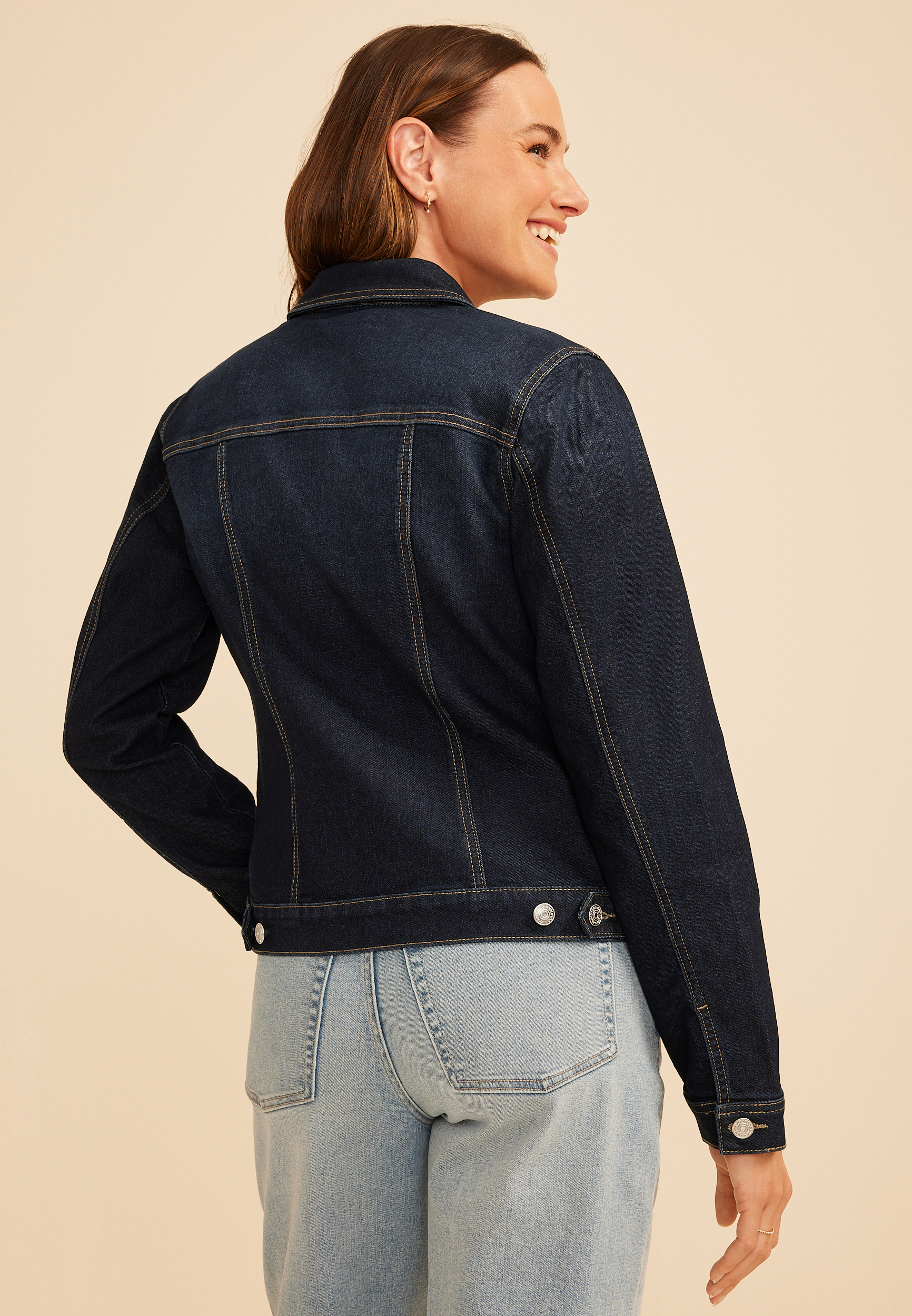 Super Dark Denim Jacket, C258, large