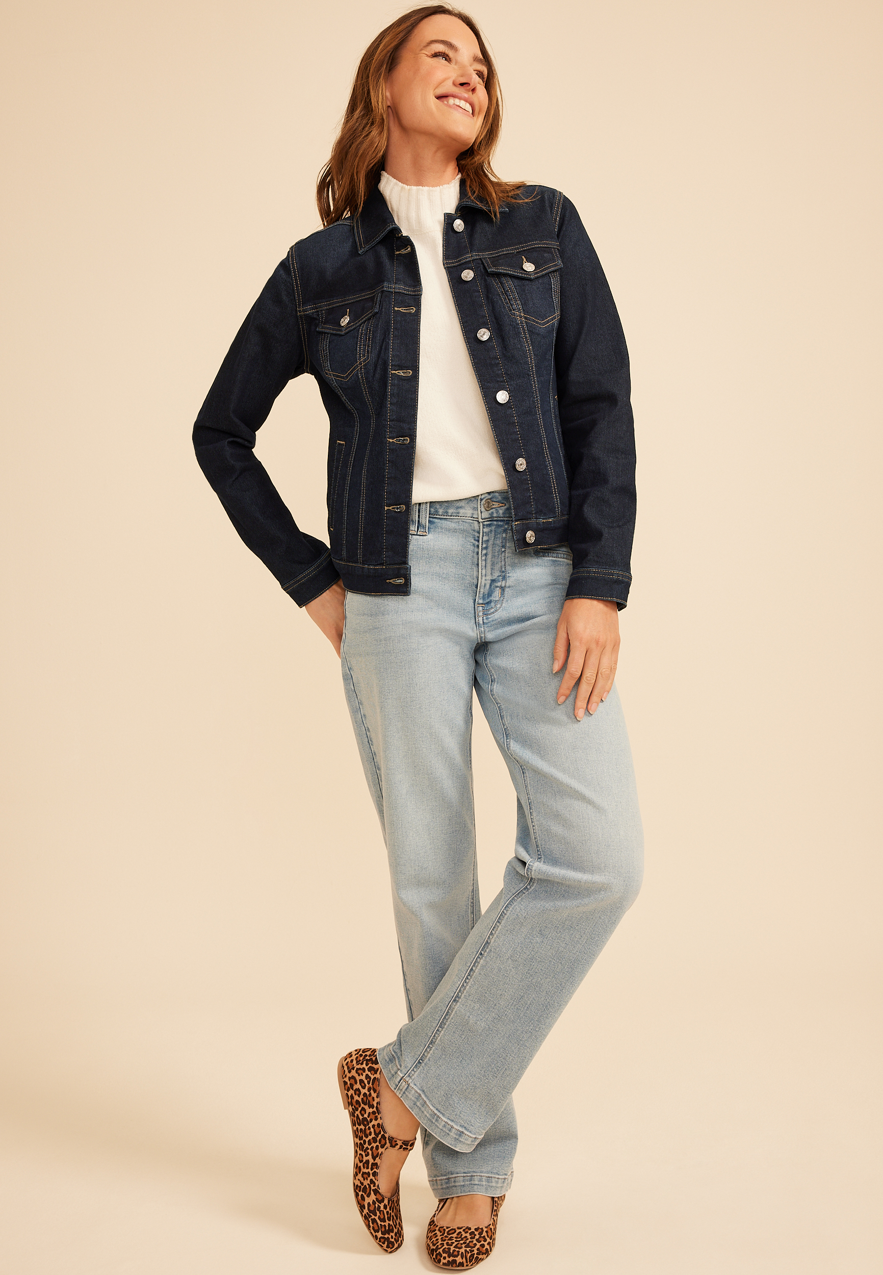 Super Dark Denim Jacket, C258, large