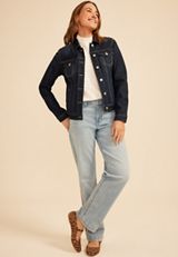 Super Dark Denim Jacket, C258, small