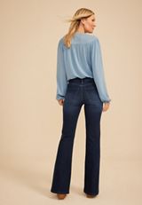 Everflex&trade; High Rise Twisted Seam Flare Jean, C258, small