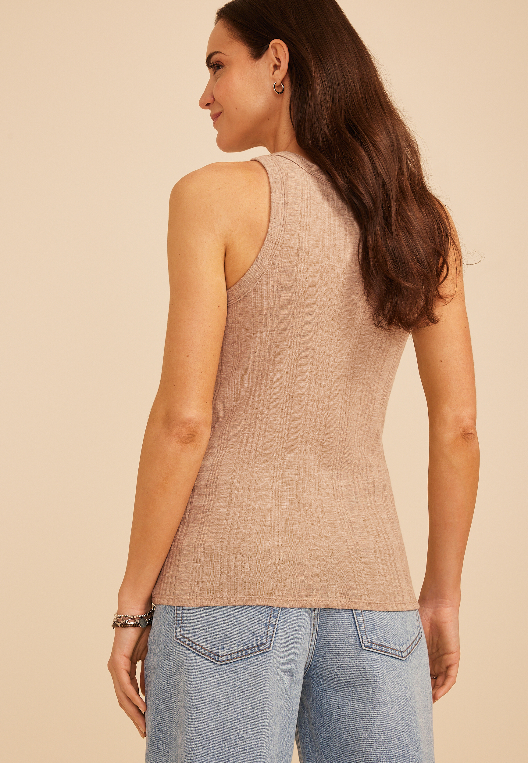 24/7 Variegated Ribbed Highline Tank Top, C977, large