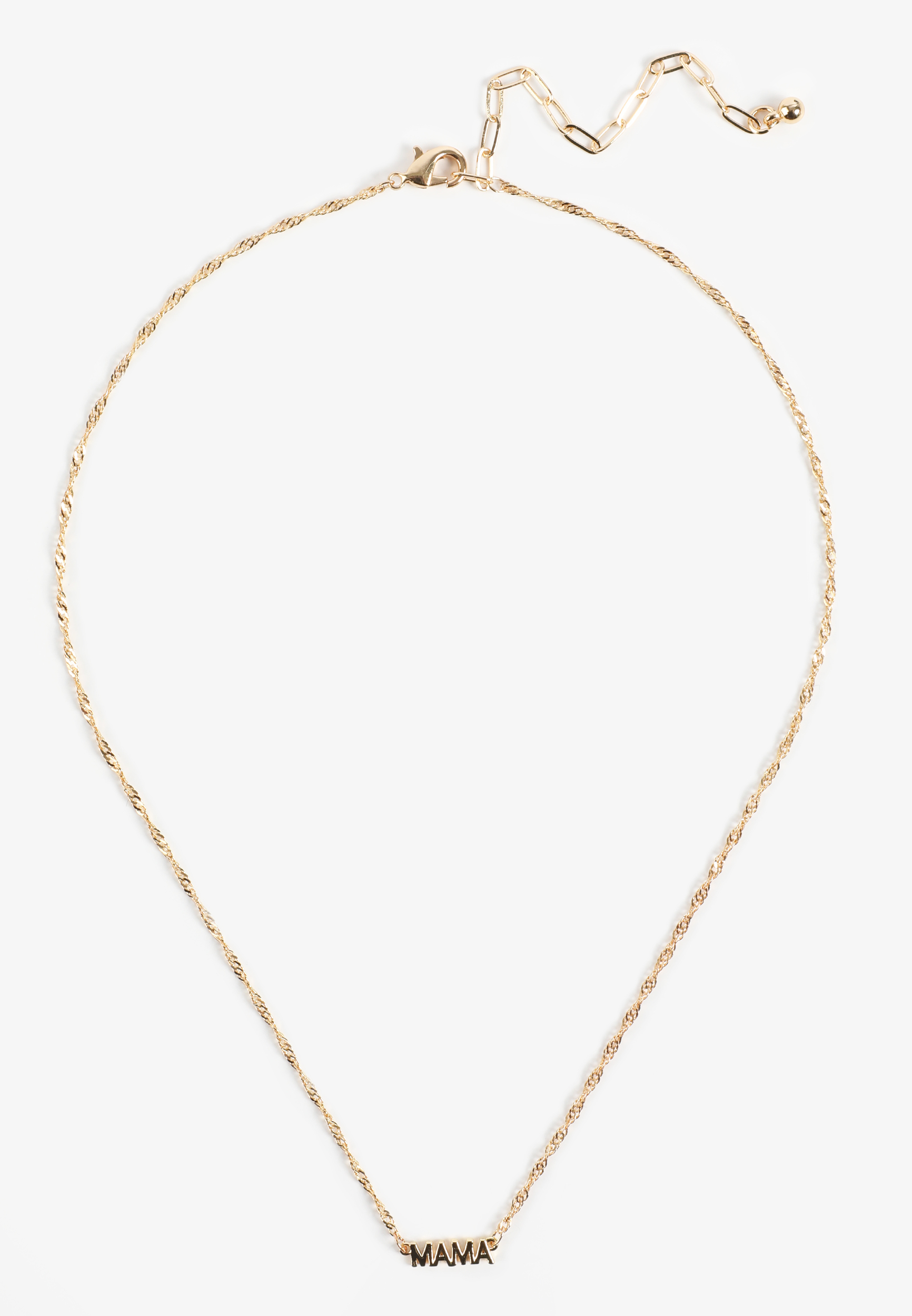 Gold Mama Charm Necklace, C605, large