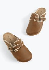 SuperCush Chloe Whipstitch Trim Footbed Clog, C115, small