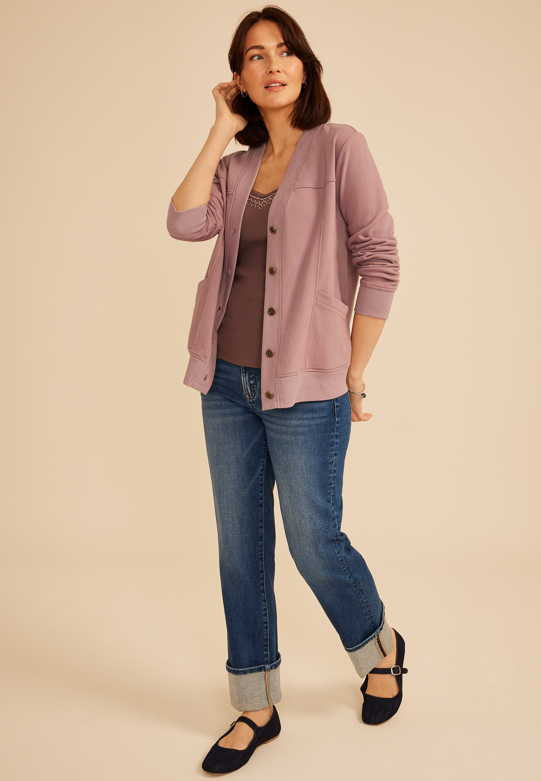 Terry Pocket Cardigan, C9247, large