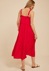 Bare Sweetheart Tiered Midi Dress, C6865, small