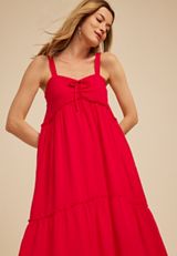 Bare Sweetheart Tiered Midi Dress, C6865, small