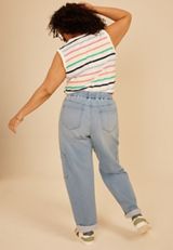 Plus Size m jeans by maurices&trade; Light Soft Knit High Rise Rolled Hem Jogger, C2806, small