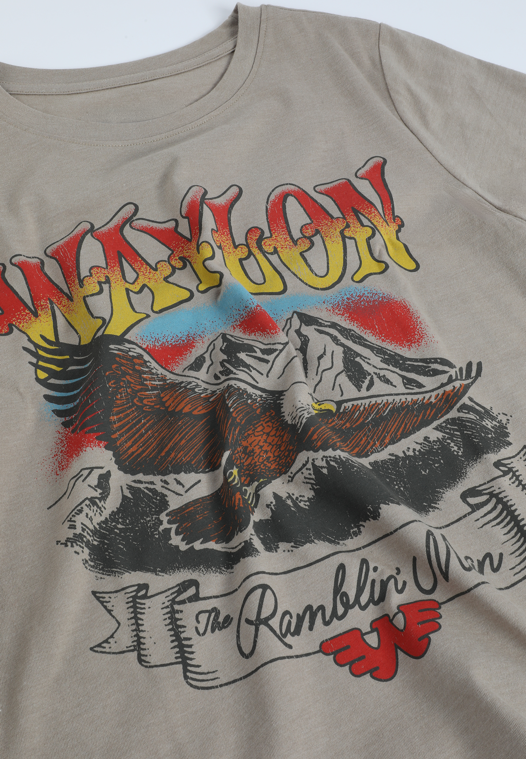 Waylon The Ramblin Man Classic Fit Graphic Tee, C211, large