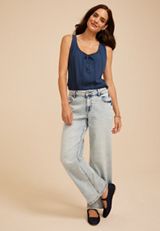 Low Slung Loose And Baggy Wide Leg Jean, C2806, small