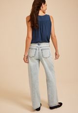 Low Slung Loose And Baggy Wide Leg Jean, C2806, small