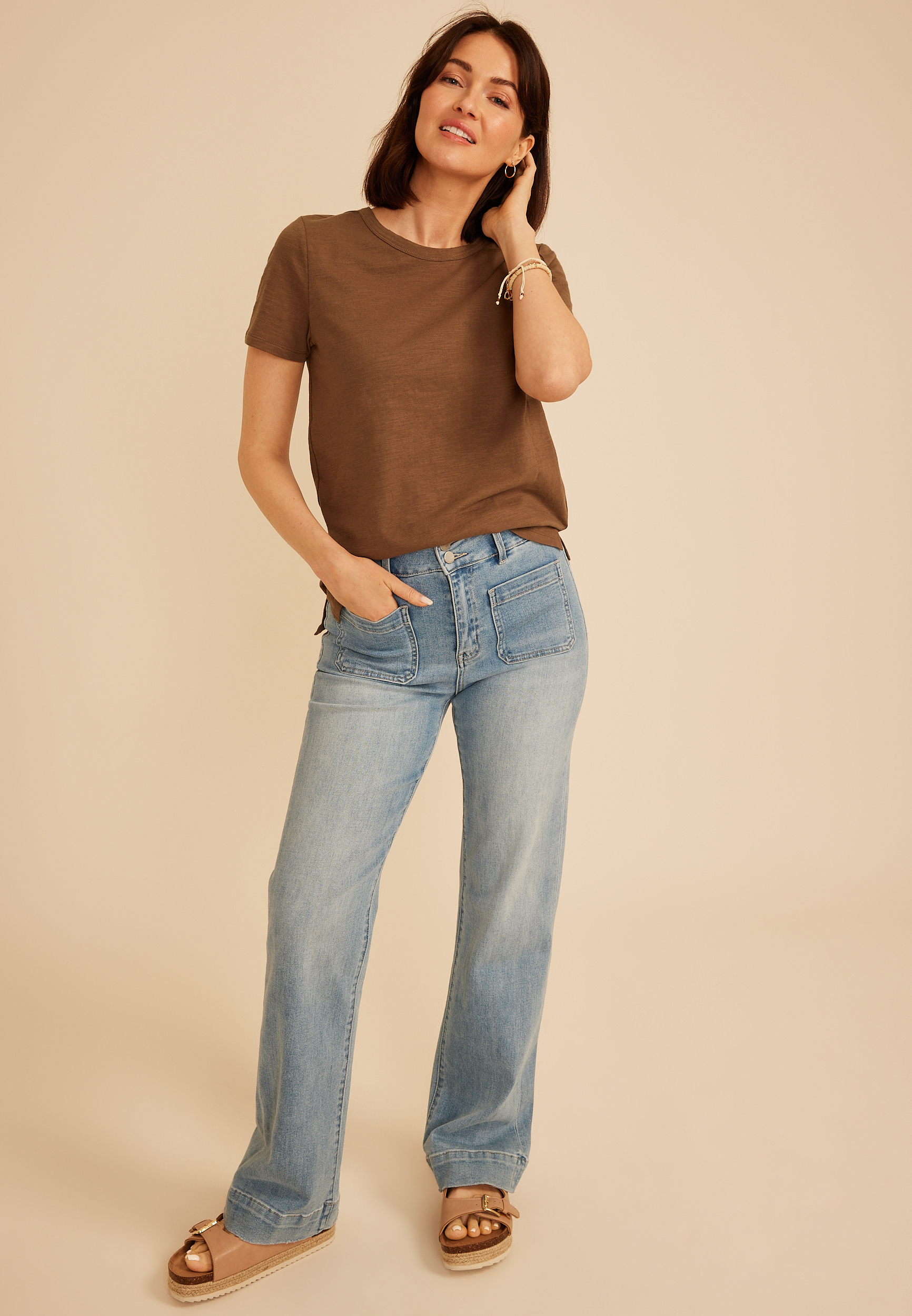 24/7 Dawson Crew Neck Tee | maurices